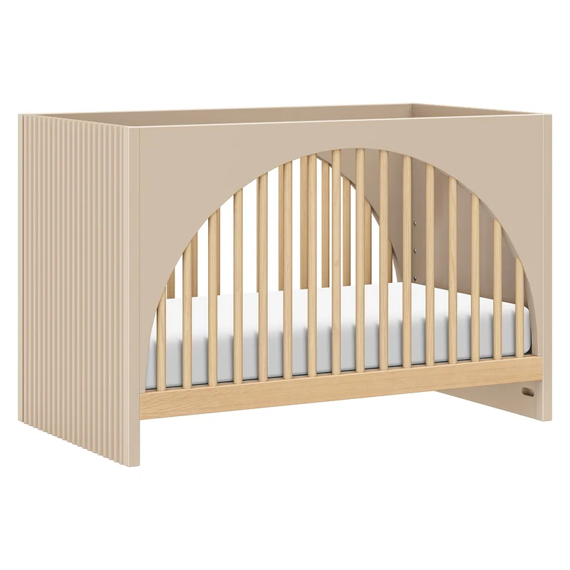 Couchette Convertible 3-en-1 Moab - Taupe/Cendre