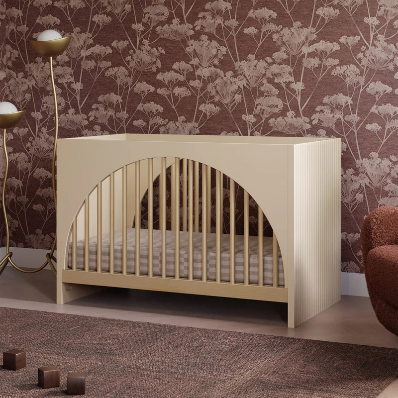 Couchette Convertible 3-en-1 Moab - Taupe/Cendre