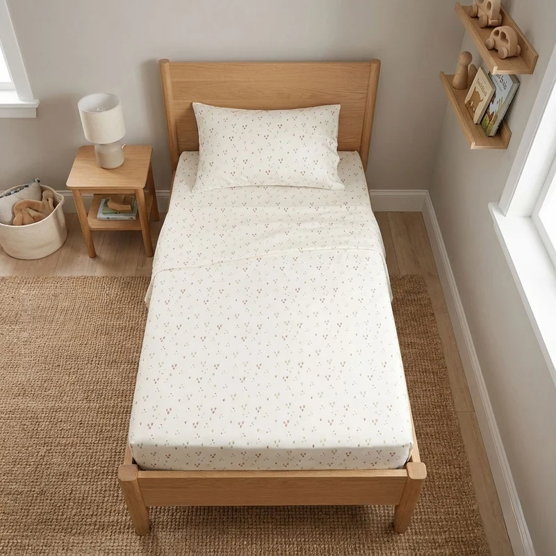 Ensemble Draps Lit Simple - Herbes