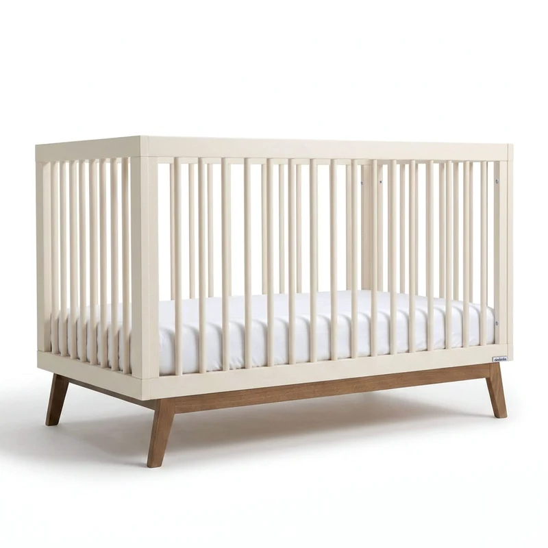 Couchette convertible 3 en 1 Soho - Amande / Noyer
