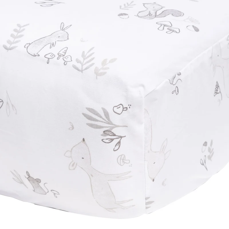 Drap Contour pour Lit de Bébé - Forêt