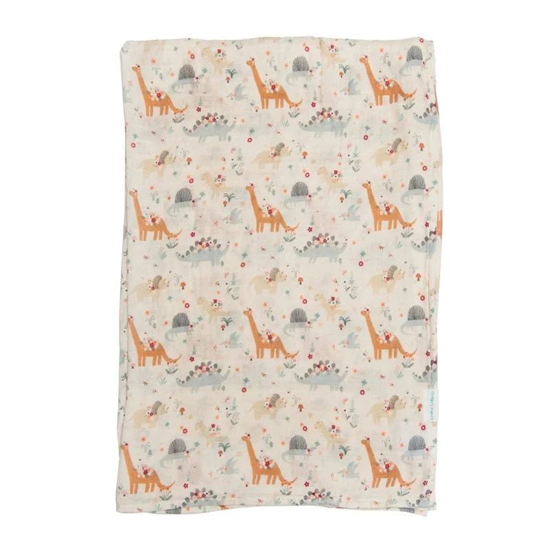 Couverture Mousseline Bambou - Baby Dinomite