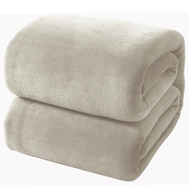 Couverture 60X80 Peluche Taupe