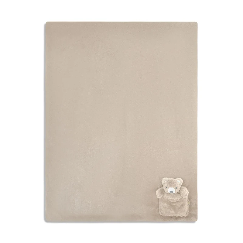 Couverture et Ourson - Taupe