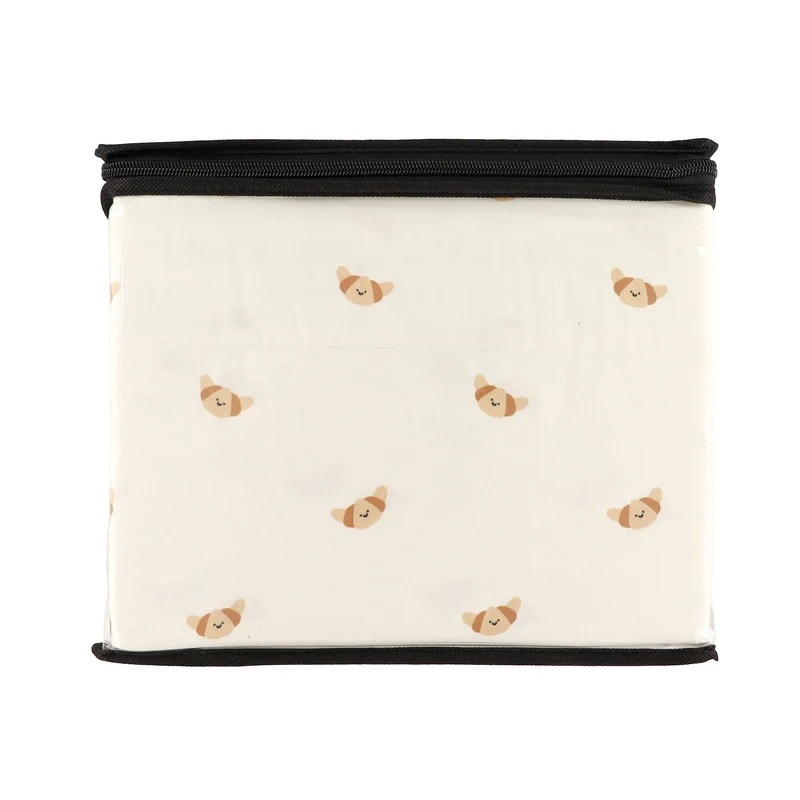 Ensemble Draps pour Lit Double - Croissants