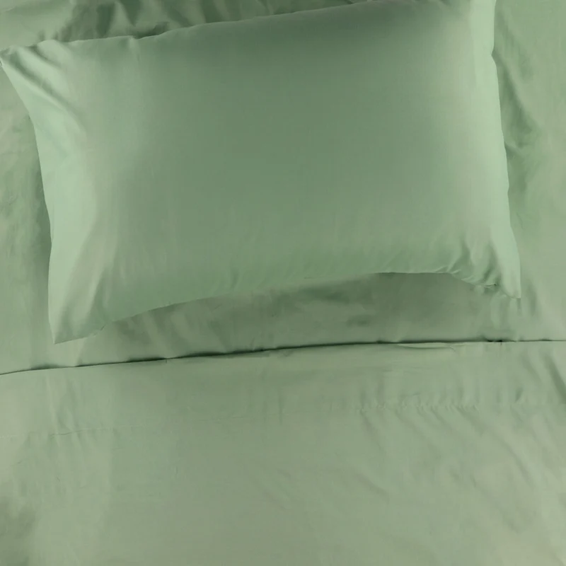 Ensemble Draps pour Lit Double - Vert