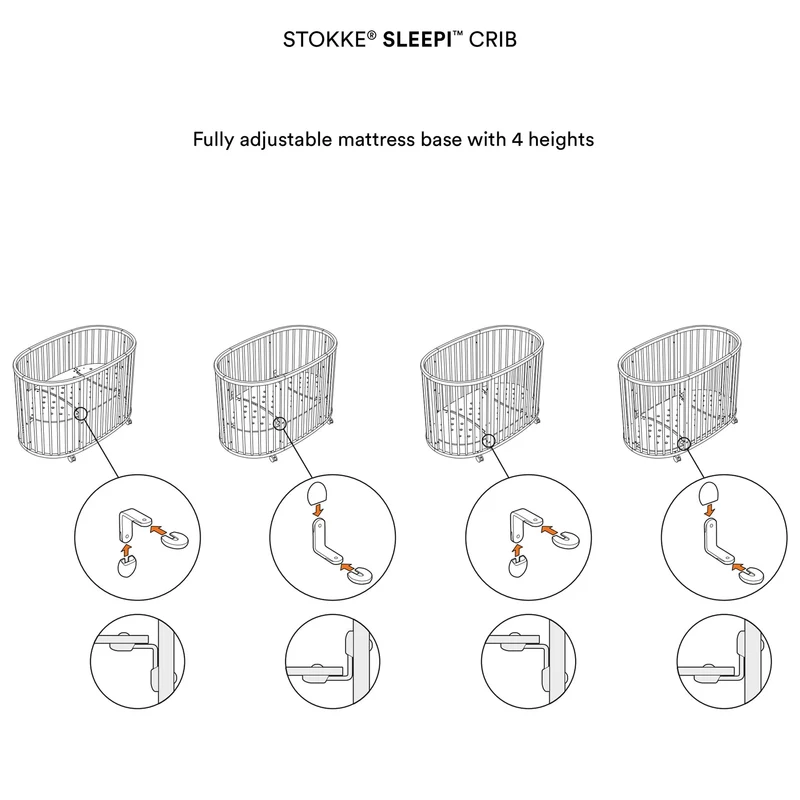 Couchette Évolutive Stokke® Sleepi™ V3 - Blanc