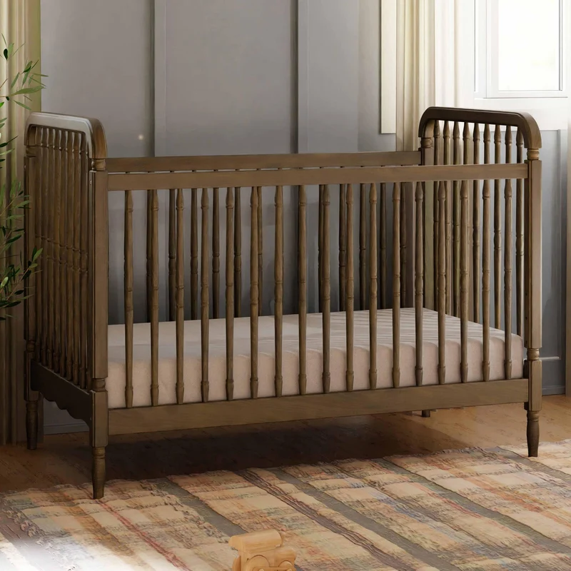 Couchette Convertible 3-en-1 Liberty avec Kit de Conversion - Noyer Naturel