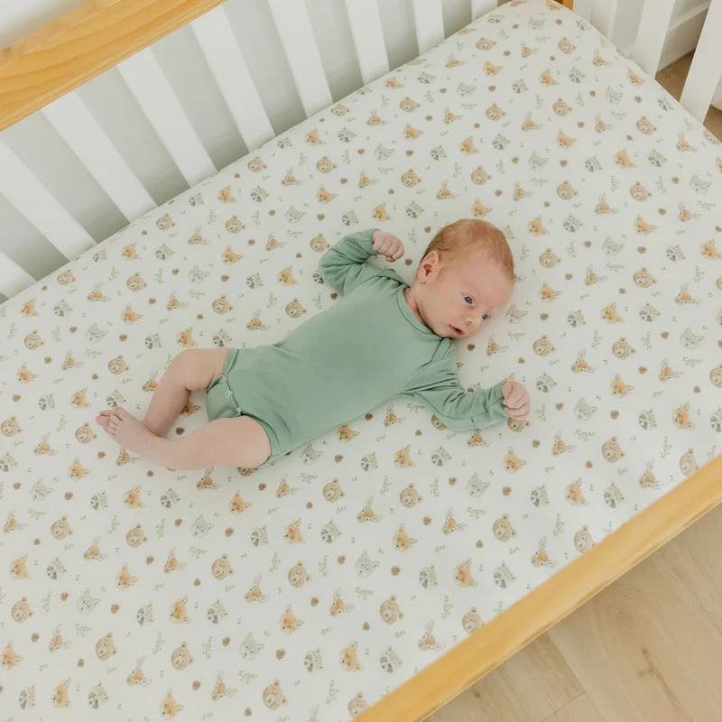 Drap Contour pour Lit de Bébé - Forêt