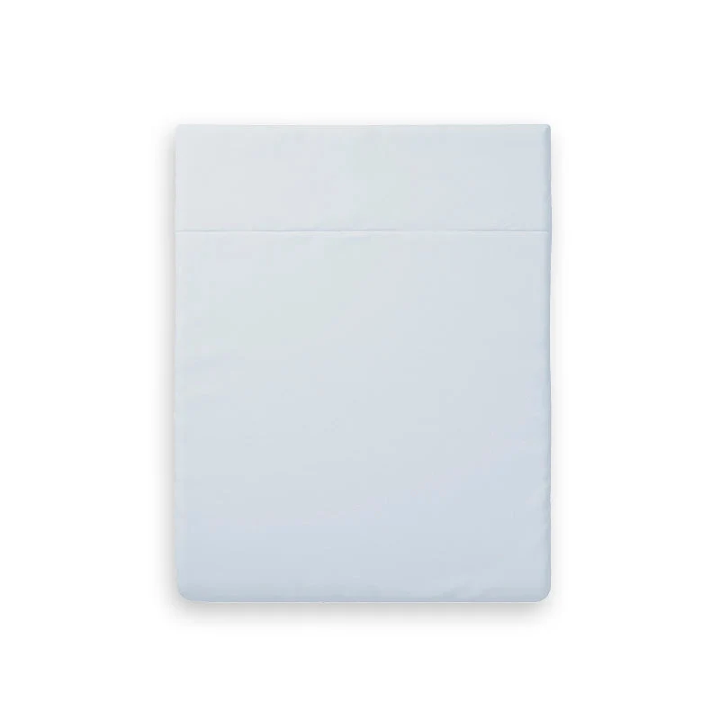 Drap plat satin de coton - Gris perle