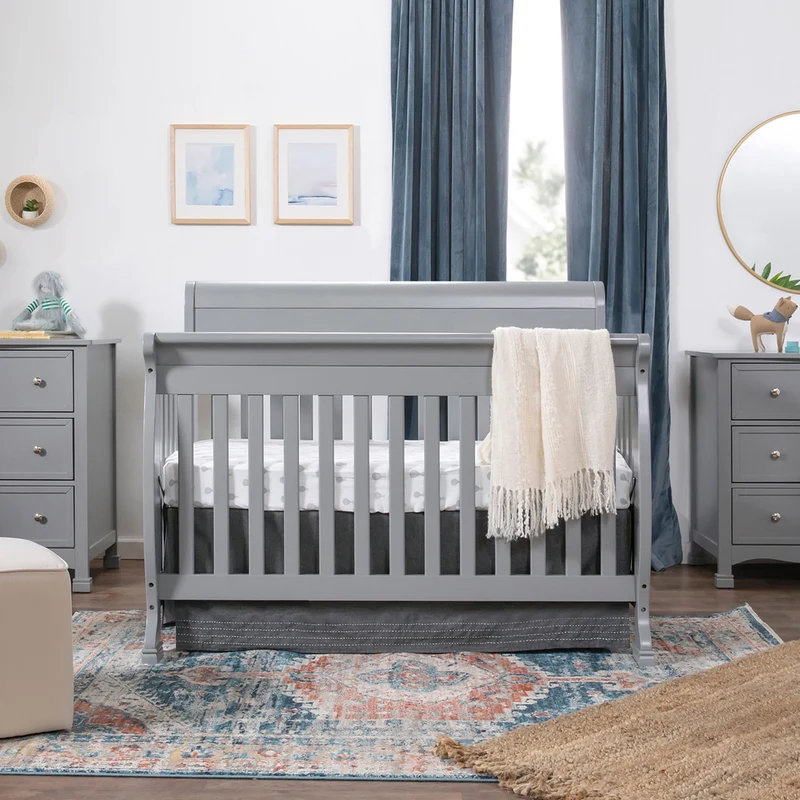 Couchette Convertible 4-en-1 Kalani - Gris