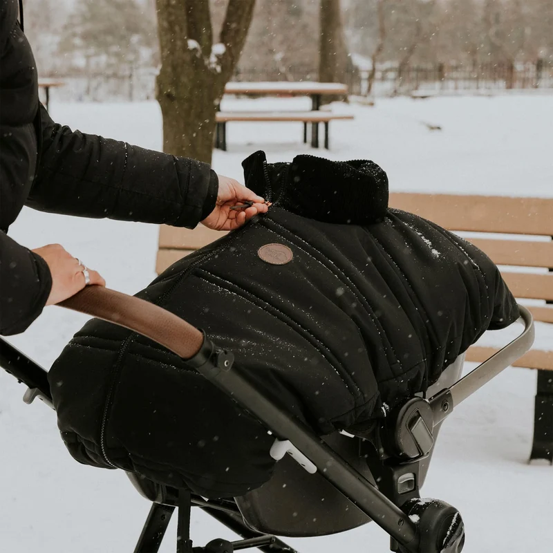 Housse légère pour siège d'auto (-5°C à 15°C) - Noir