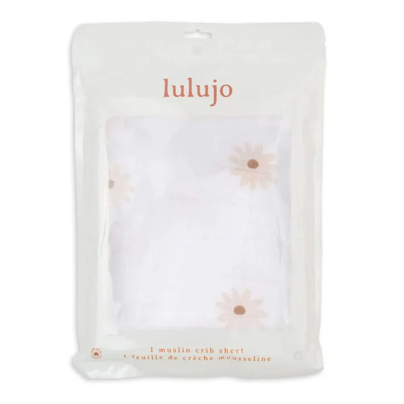 Drap Contour pour Lit Bébé - Marguerites