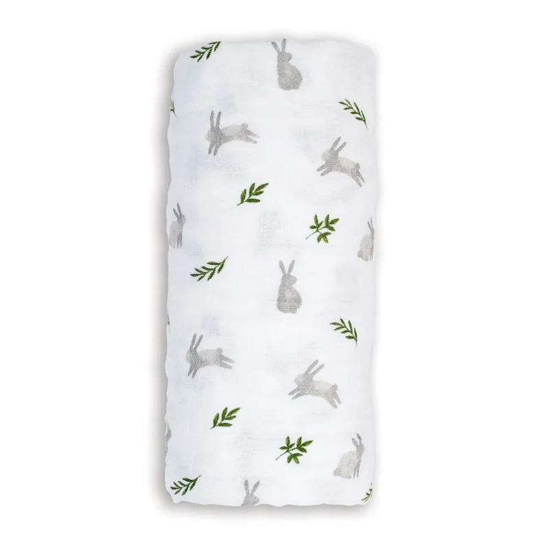 Couverture Mousseline - Lapins