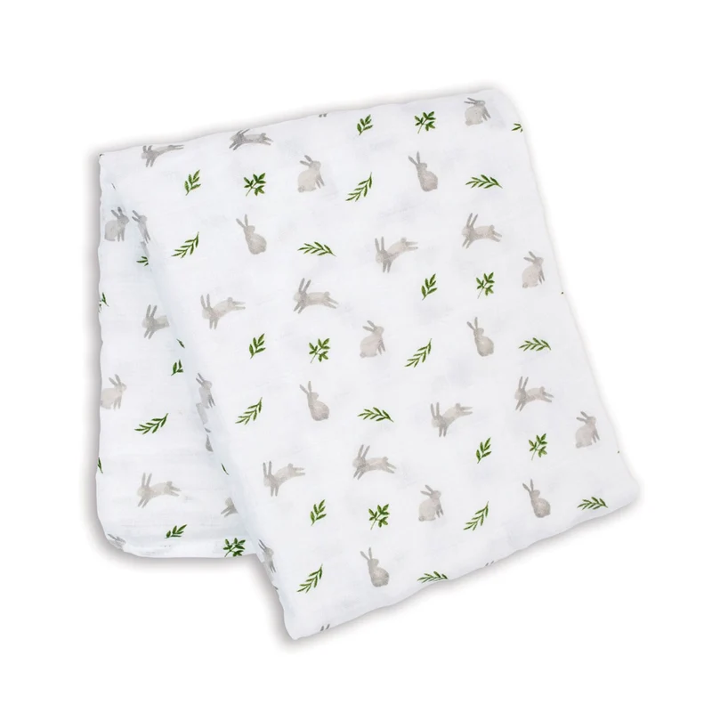 Couverture Mousseline - Lapins