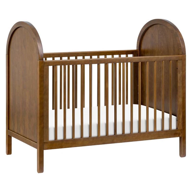 Couchette Convertible 3-en-1 Bondi avec Kit de Conversion Lit pour Tout-petit - Noyer Naturel