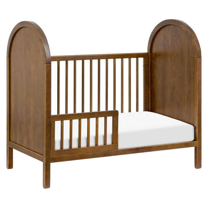 Couchette Convertible 3-en-1 Bondi avec Kit de Conversion Lit pour Tout-petit - Noyer Naturel