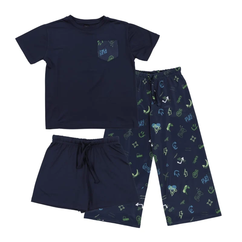 Pyjama Trois Pièces Jeux Vidéos 2-12ans