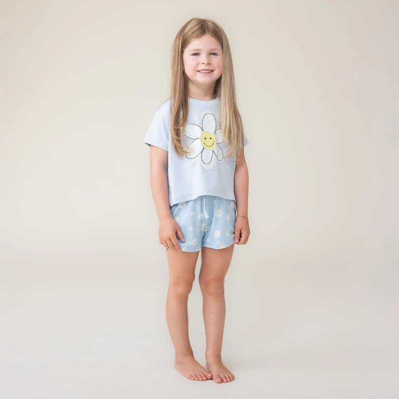 Pyjama Trois Pièces Marguerites 2-12ans