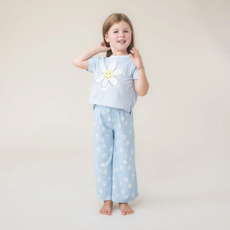 Pyjama Trois Pièces Marguerites 2-12ans