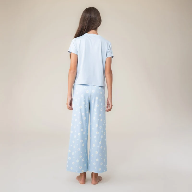 Pyjama Trois Pièces Marguerites 2-12ans