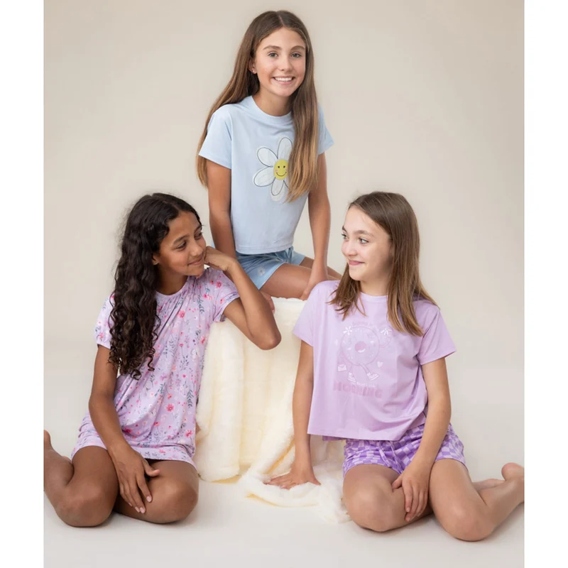Pyjama Trois Pièces Marguerites 2-12ans