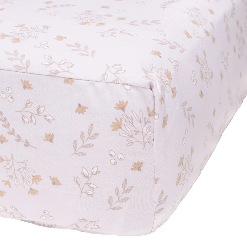 Drap Contour pour Lit de Bébé - Floral