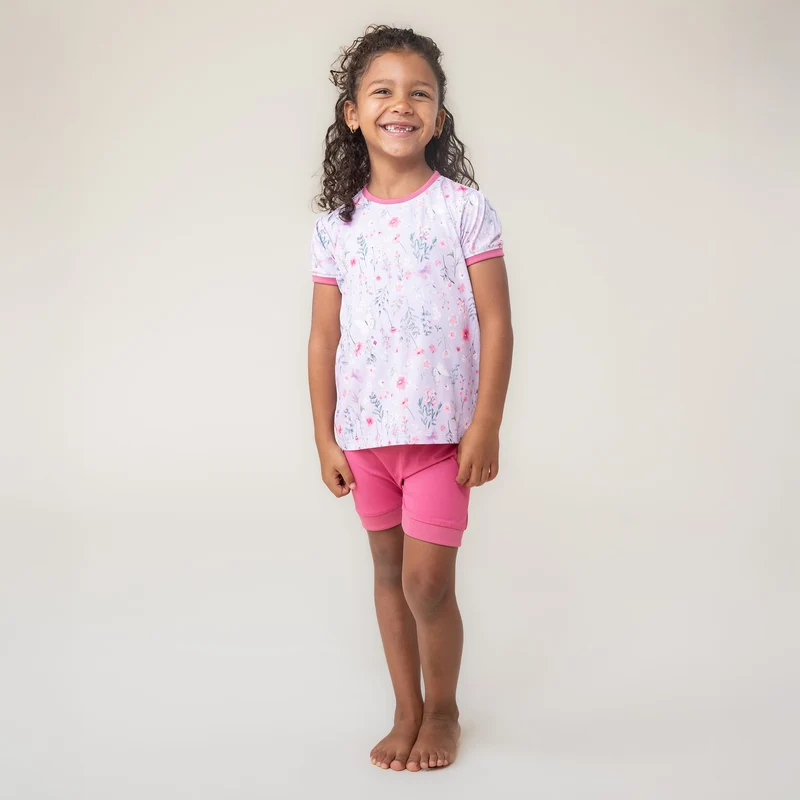 Pyjama Trois Pièces Flowers 2-12ans