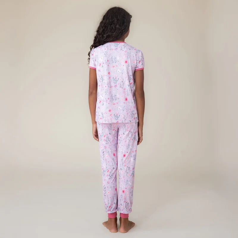 Pyjama Trois Pièces Flowers 2-12ans