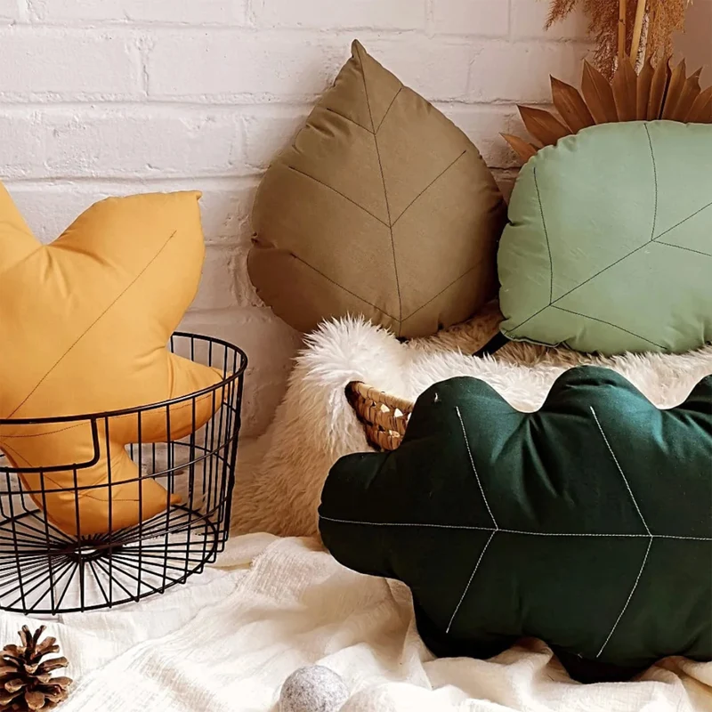 Coussin Feuille de Chêne - Vert