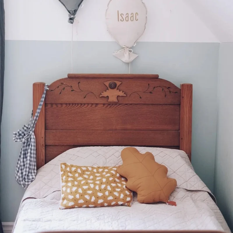 Coussin Feuille de Chêne - Ocre