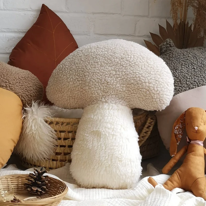 Coussin Champignon - Beige