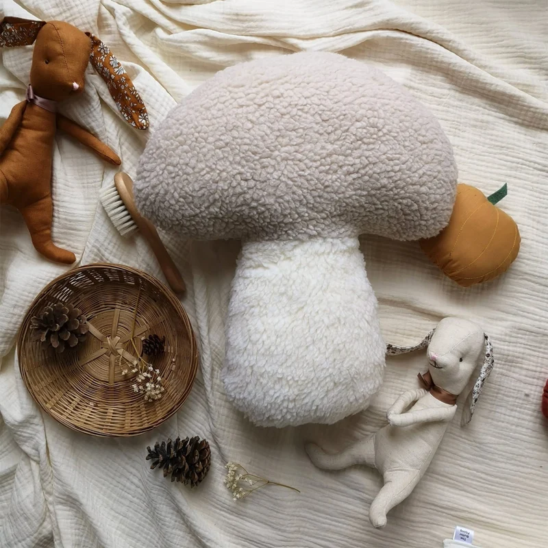 Coussin Champignon - Beige