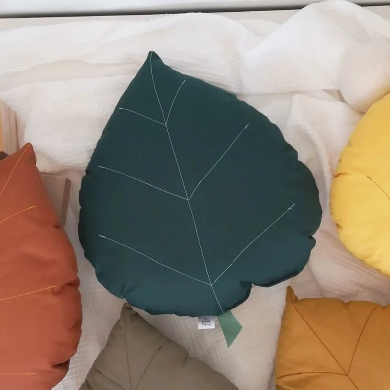Coussin Feuille de Bouleau - Vert