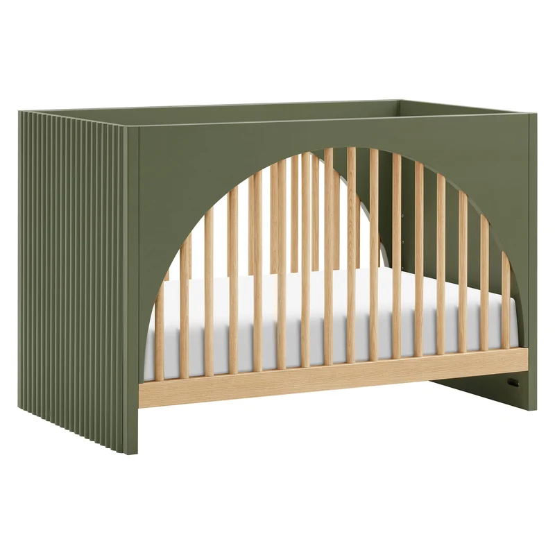 Couchette Convertible 3-en-1 Moab - Olive/Cendre