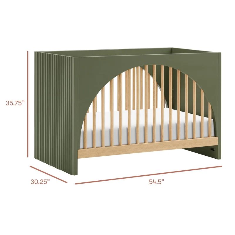 Couchette Convertible 3-en-1 Moab - Olive/Cendre