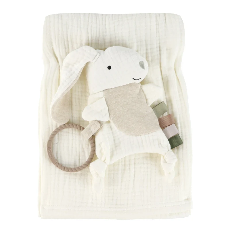 Mousseline Deluxe et Jouet Interactif Lapin - Coconut Milk