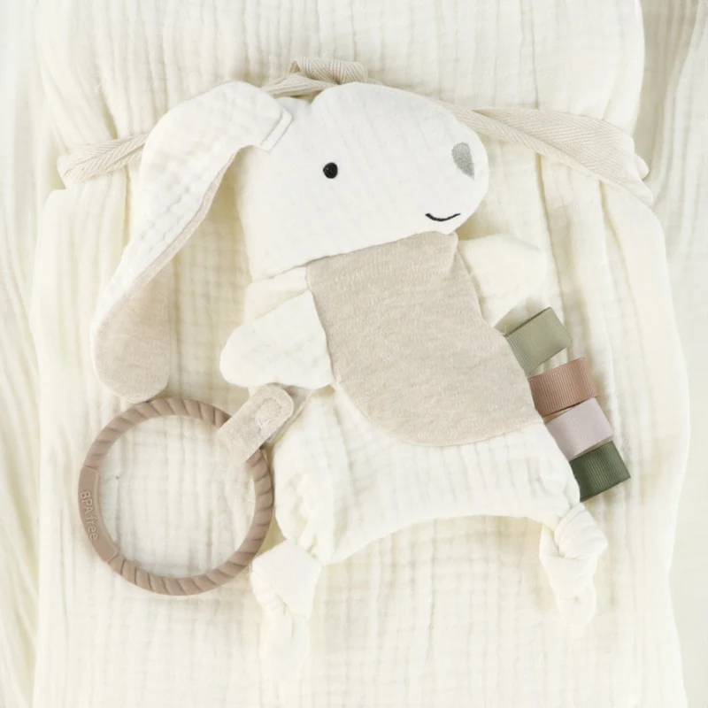 Mousseline Deluxe et Jouet Interactif Lapin - Coconut Milk