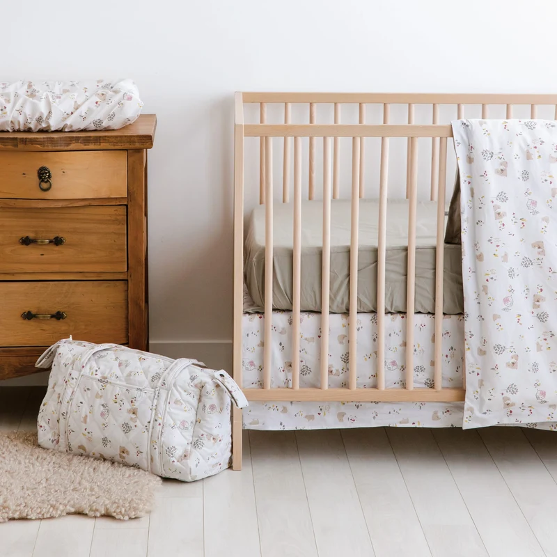 Drap Contour pour Lit de Bébé - Vert