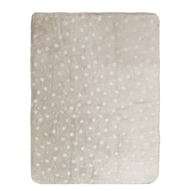 Couverture Sherpa Ours Beige