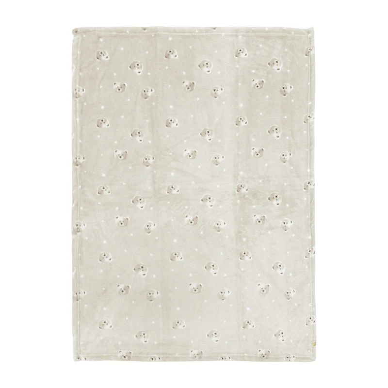 Couverture avec Bas Ours - Beige