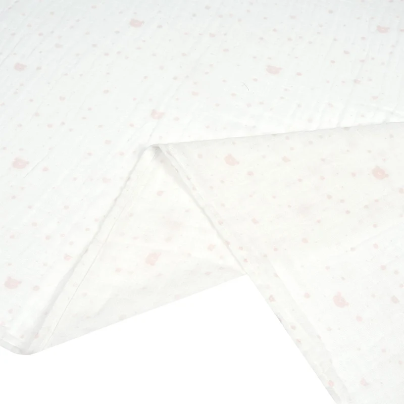 Couvertures de Mousseline (2) - Ours Rose