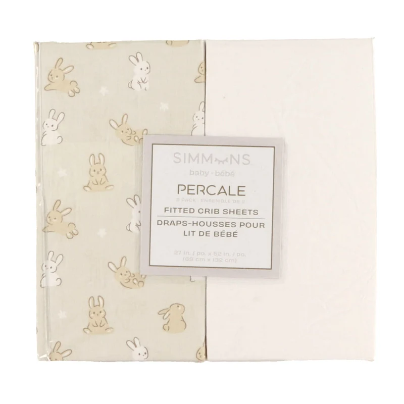 Drap Contour (2) pour Lit de Bébé - Lapins
