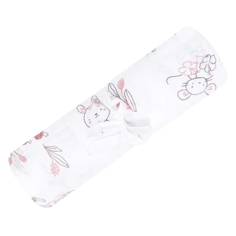 Couverture Mousseline Lapins