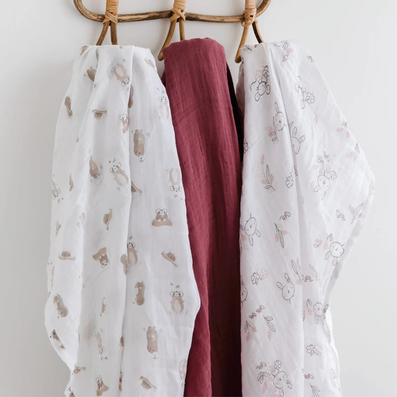 Couverture Mousseline Lapins