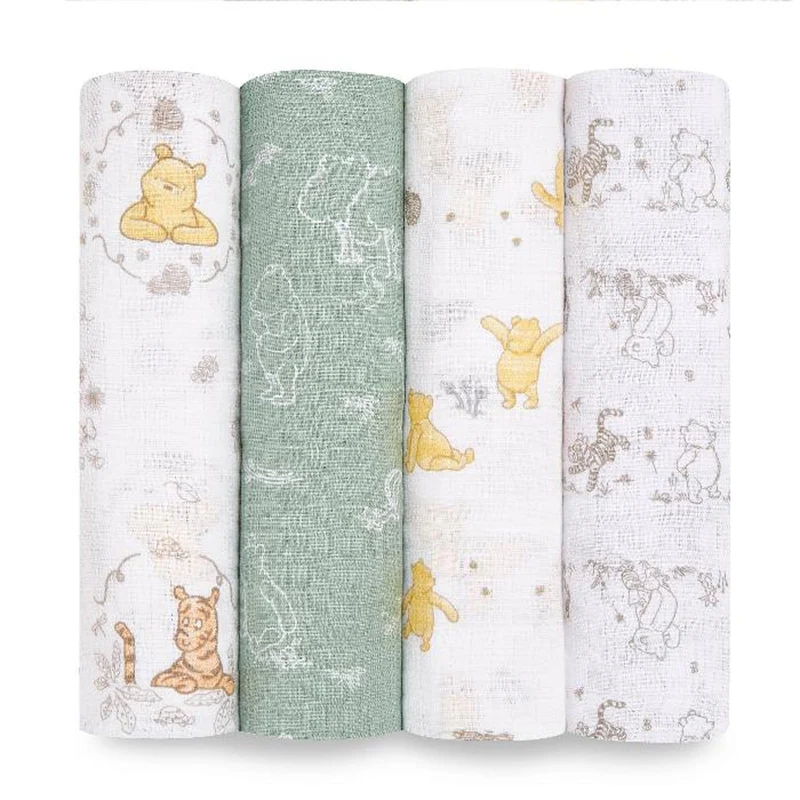 Couvertures en mousseline de coton Essentials (4)- Disney™ Winnie et ses Amis