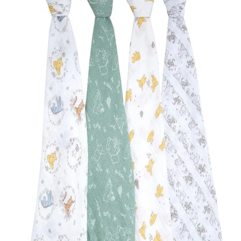 Couvertures en mousseline de coton Essentials (4)- Disney™ Winnie et ses Amis