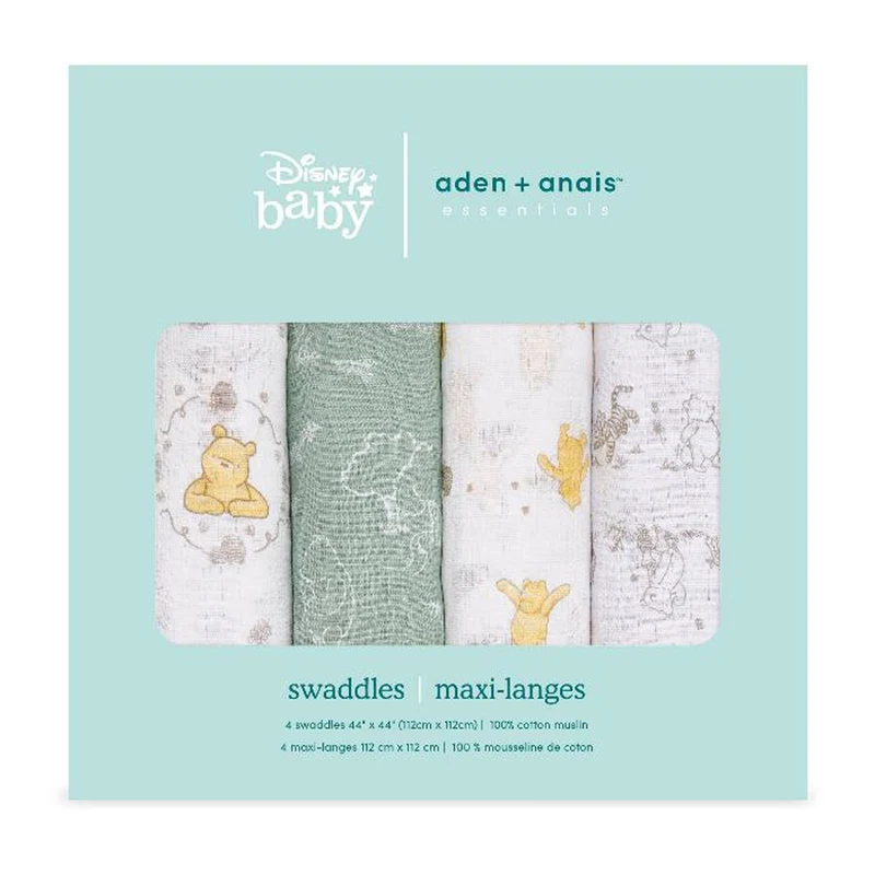 Couvertures en mousseline de coton Essentials (4)- Disney™ Winnie et ses Amis