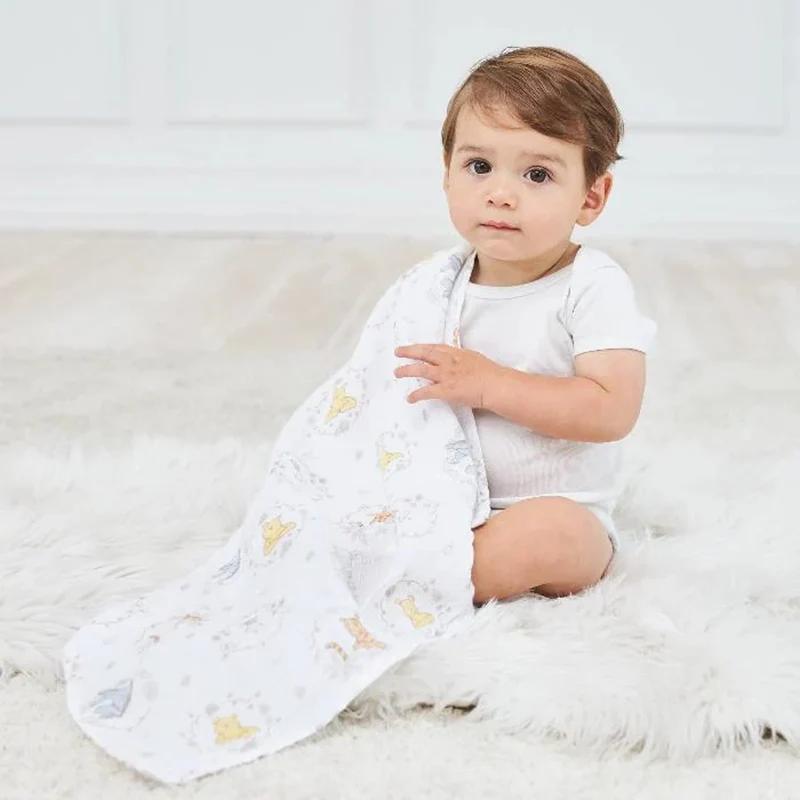 Couvertures en mousseline de coton Essentials (4)- Disney™ Winnie et ses Amis