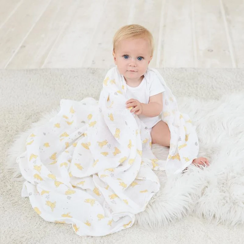 Couvertures en mousseline de coton Essentials (4)- Disney™ Winnie et ses Amis